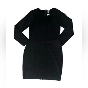 Neiman Marcus Form Fit Ribbed Dress Zip Back‎ Women’s Sz Large